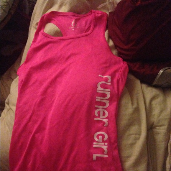 Racerback runner girl tank