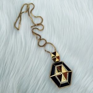 Vince Camuto Jewelry - Vince Camuto Black & Gold Pendant Necklace! Vince Camuto Jewelry - Vince Camuto Black & Gold Pendant Necklace!