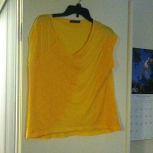 Bright yellow top