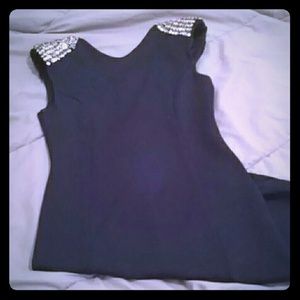 Miss Selfridge blue bodycon w/ embellishment
