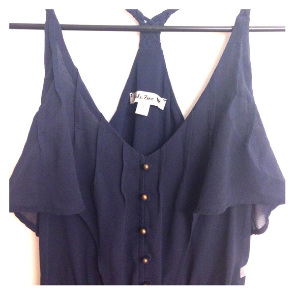 Navy Blue dress.