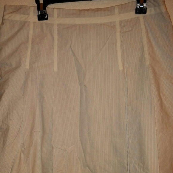 🍄 Gap pinstripe a line stretch skirt 16
