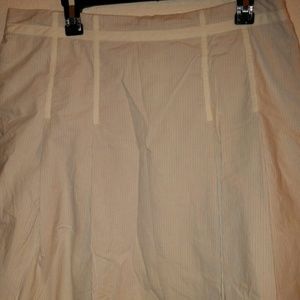 🍄 Gap pinstripe a line stretch skirt 16