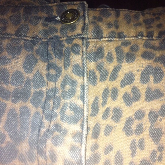 Cheetah print/Jean pencil skirt