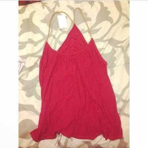 Charlotte Ruse Flowy red tank BNWT