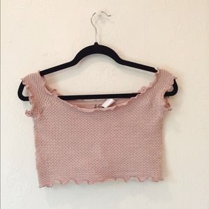 Intimately free people scrunchy pink top