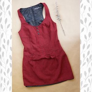 Zara Red Front Bow Dress