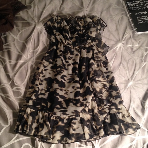 H&M strapless mini dress