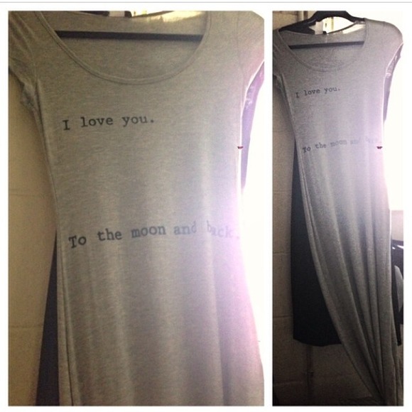 I love you to the moon and back maxi dress