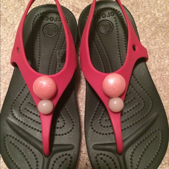 SOLD Brand new girl's Croc sandal.