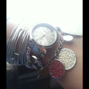 Silver chunky watch