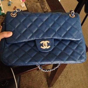 Lowered price Quilted blue handbag