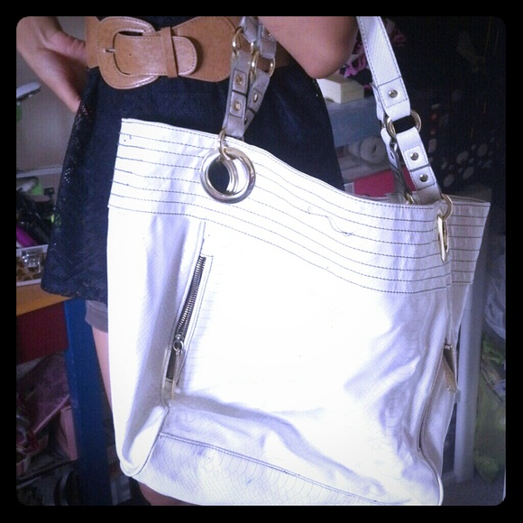 Steve Madden white tote