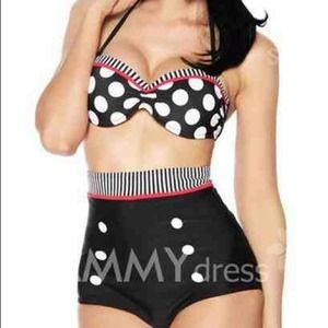 NWT! Really cute high waisted polka dot bikini