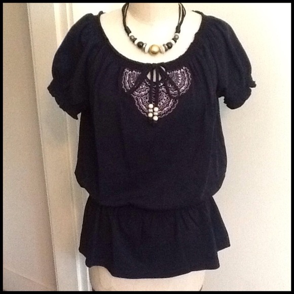 Tops - Croft & Barrow Cute Bohemian Summer Top