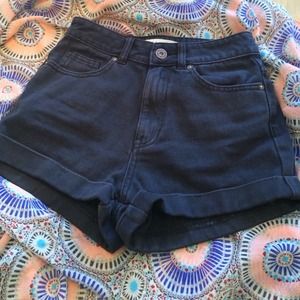 Black high waisted shorts