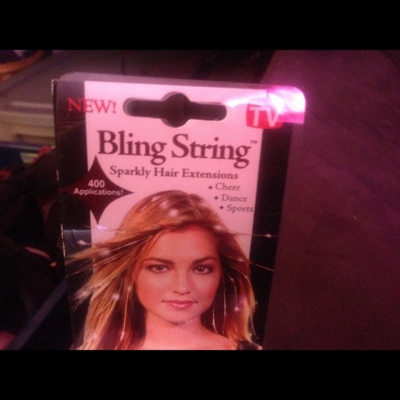 Bling string in silver and red - Picture 1 of 4