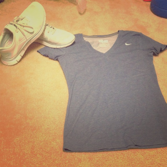 Nike Tops - Blue nike dri fit shirt