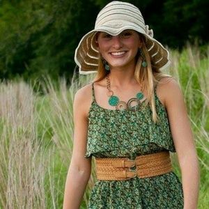 Green Floral Sundress 👒