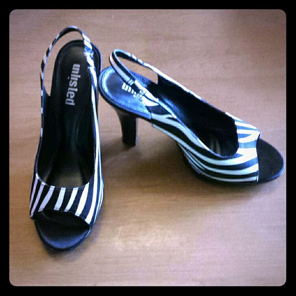 Unlisted Zebra print heels