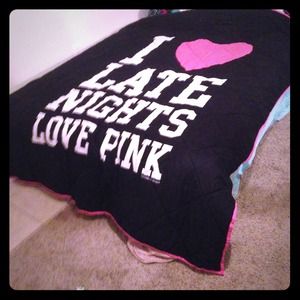 Victoria's Secret bedding - I <3 Late Nights