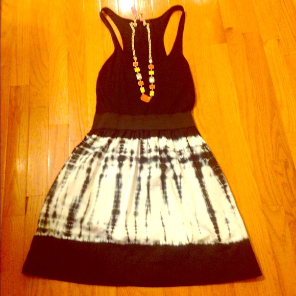 Eight Sixty Tye-die Faux Two Piece Dress