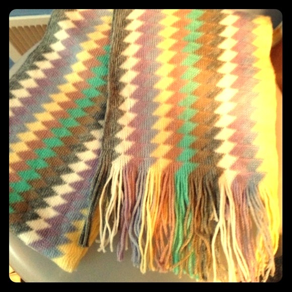Multicolored Chevron Scarf
