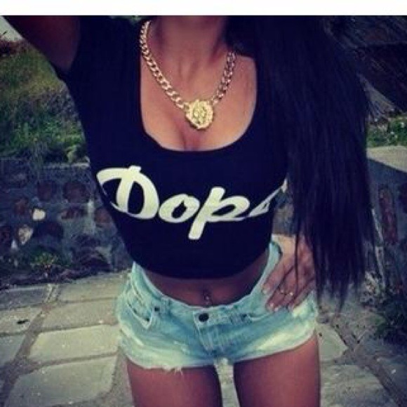 🚫hold🚫Black dope crop top