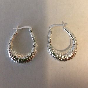 Sterling silver loops