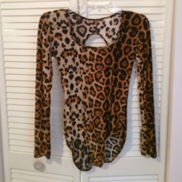 Leopard costume leotard