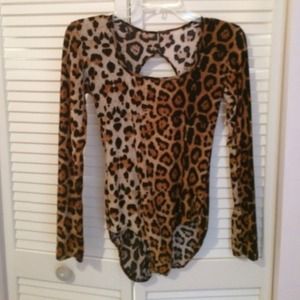 Leopard costume leotard