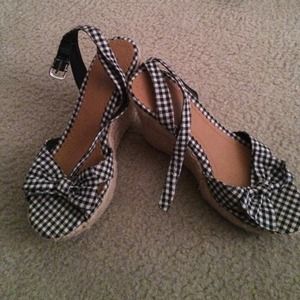 M.I.A Wedges never worn.