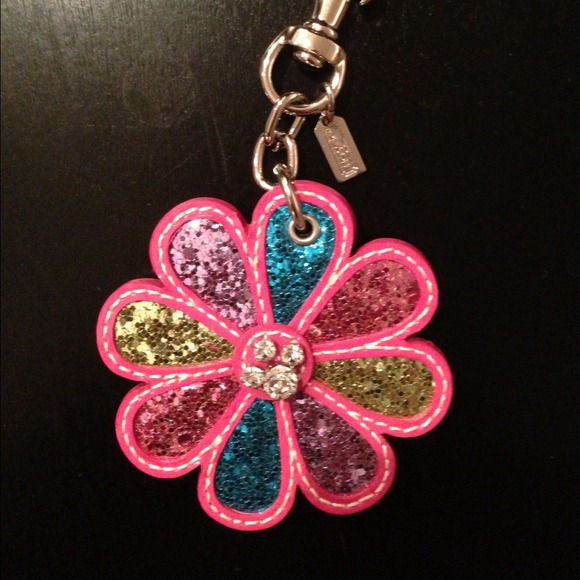 Coach Flower Keychain