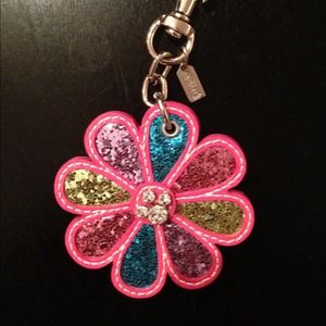 Coach Flower Keychain