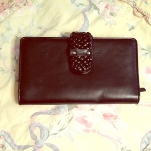 Black Leather Burton Wallet