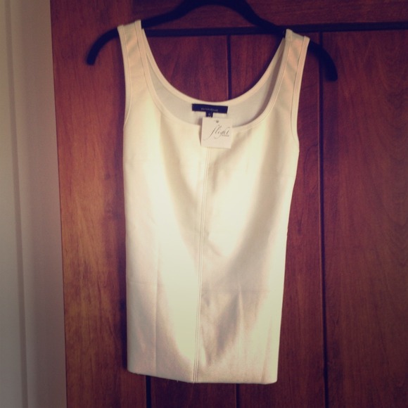 Olivaceous quilted faux leather tank Size Small