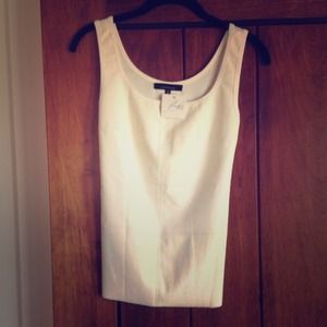 Olivaceous quilted faux leather tank Size Small