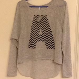 Monogram "A" Chevron Crop Top . SOLD IN BUNDLE !