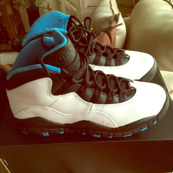 Powder blue Air Jordan 10's