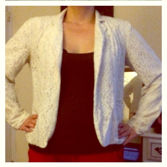 Off-White Lace Forever 21+ Blazer
