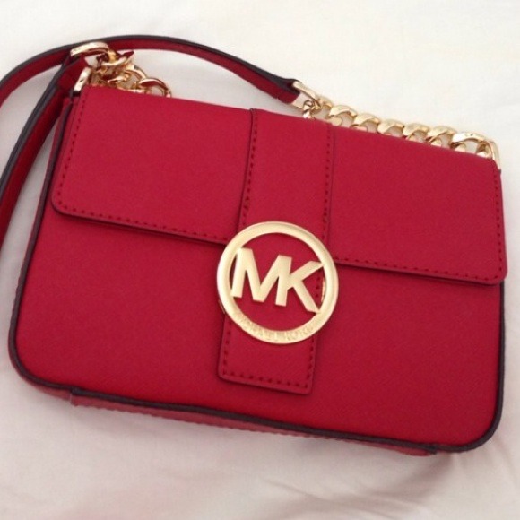 Micheal Kors crossbody bag in red - Picture 2 of 4