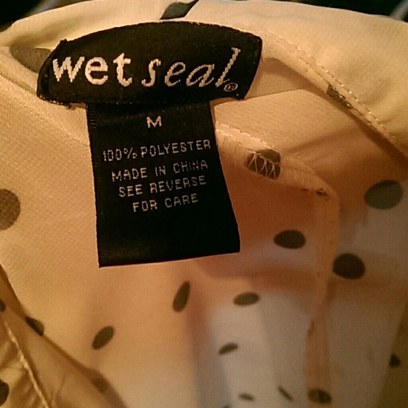 White polka dot sheer top - Picture 2 of 2