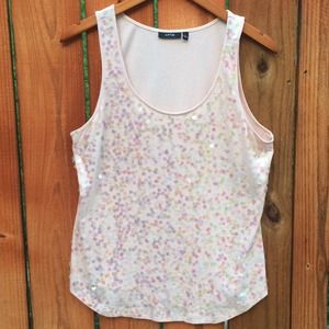 Apt 9 sleeveless sequined tank