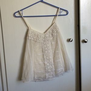 Crotchet/lace tank