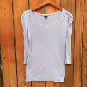 Ann Taylor top with ruched shoulders