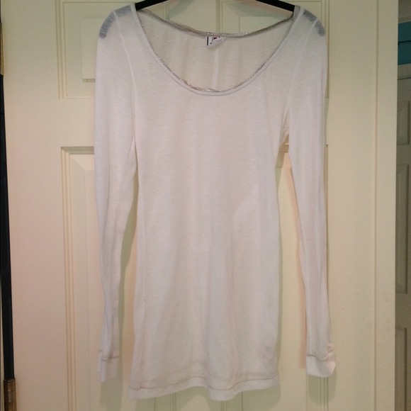 Free People Longsleeve Silver Collar