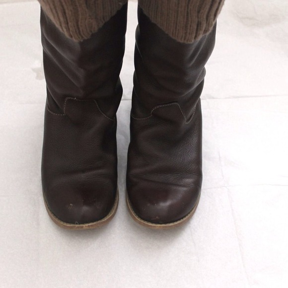 SOLD🚫NORDSTROM Genuine Leather Brown SlouchyBoots - Picture 3 of 4