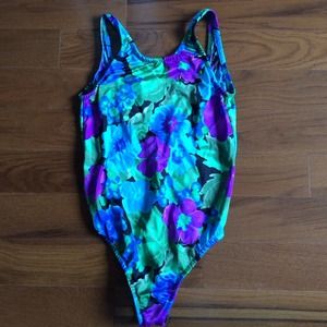 Vintage floral swimsuit