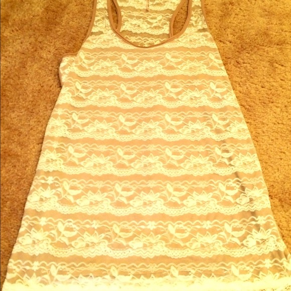 Lace tank top