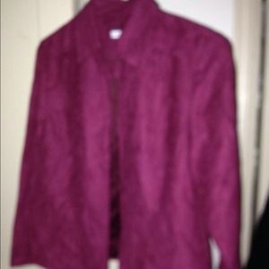 Red Embroidered Dress Jacket by Croft & Barrow